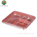 Hot Lunch Plastic Divided Food Disposable Compartment Tray